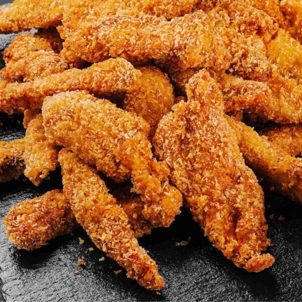 Chicken Goujon with Beans, Hand Cut   Homemade Chips or Fries